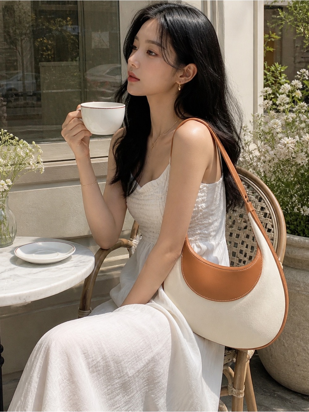 🌟 NWT | ‘Crooked’ Half Moon Shoulder Bag by KUNOGIGI - Picture 15 of 15